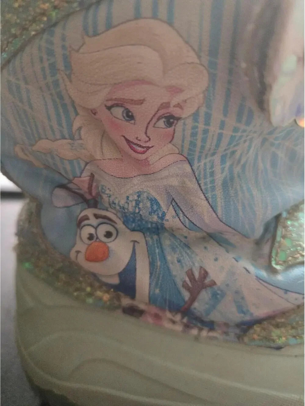 Disney Frozen Elsa & Anna Girls Glitter Winter Snow Boots Size 11Y - Picture 4 of 6